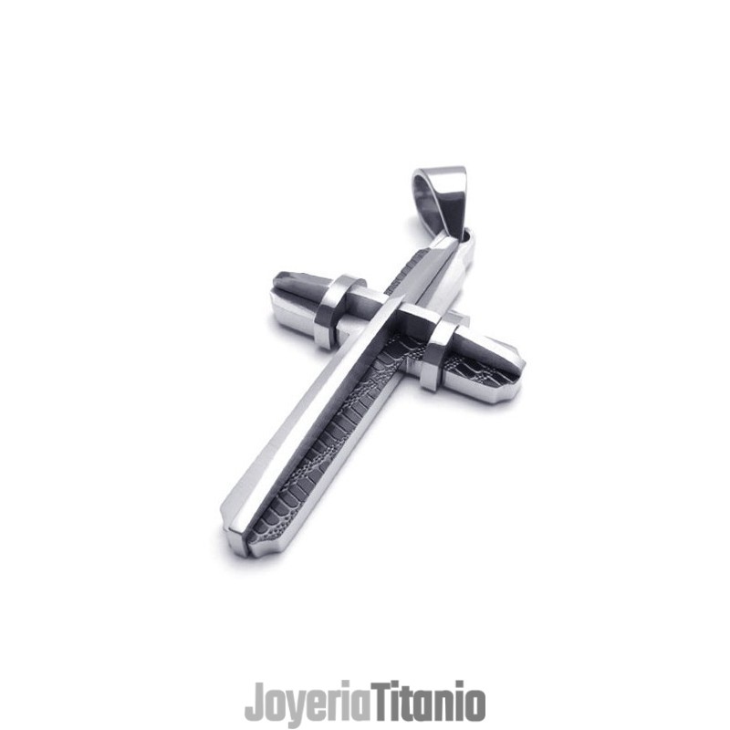 Colgante De Cruz De Titanio Con Diseño Profesional Y Colores Brillantes Que Le Otorgan Una Larga Reputación.