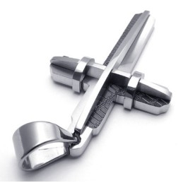 Colgante De Cruz De Titanio Con Diseño Profesional Y Colores Brillantes Que Le Otorgan Una Larga Reputación.