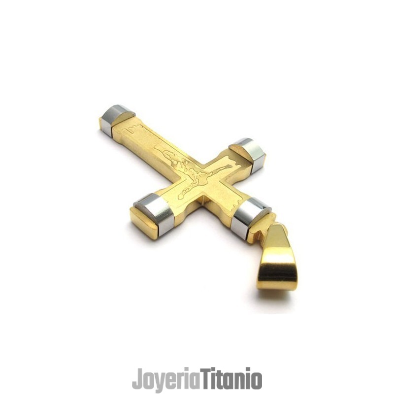 Colgante De Cruz De Titanio De Excelente Calidad Y Varios Estilos Con Brillo De Color.