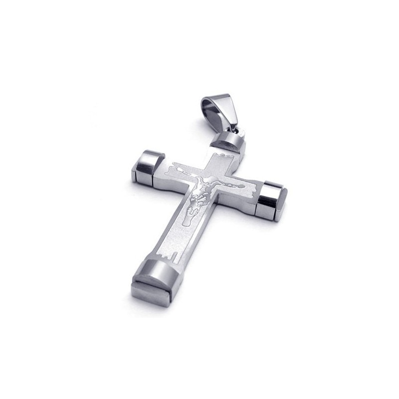 Colgante De Cruz De Titanio Con Un Brillo De Color Finamente Procesado Que Se Vende Bien En Todo El Mundo