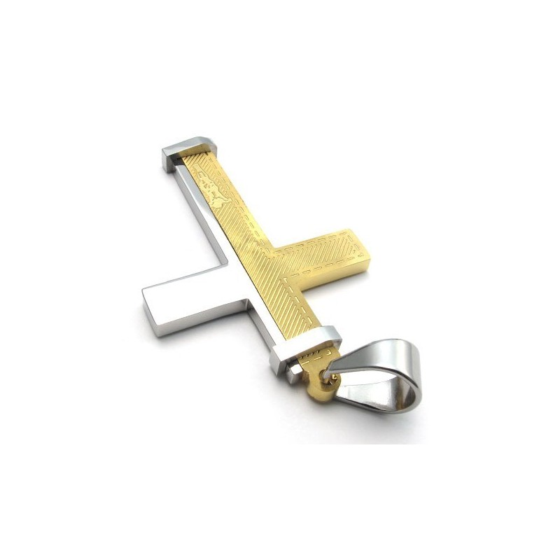 Colgante De Cruz De Titanio Con Un Diseño Moderno Y Un Color Brillante Que Le Da Una Larga Reputación. Colgante De Cruz De Titanio Con Un Diseño Moderno Y Un Color Brillante Que Le Da Una Larga Reputación.