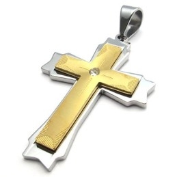Hermoso Diseño, Color Brillante, Calidad Confiable, Colgante De Cruz De Titanio.