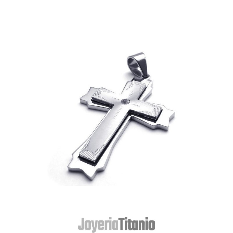 Colgante De Cruz De Titanio De Calidad Confiable Y Con Brillo De Color Para Su Selección