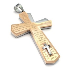 Colgante De Cruz De Titanio De Diseño Atractivo, Color Brillante Y Duradero.