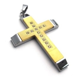 Hermoso Diseño, Color Brillante, Colgante De Cruz De Titanio De Calidad Superior