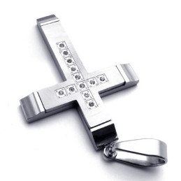 Colgante De Cruz De Titanio De Calidad Estable, Con Forma Elegante, Color Brillante