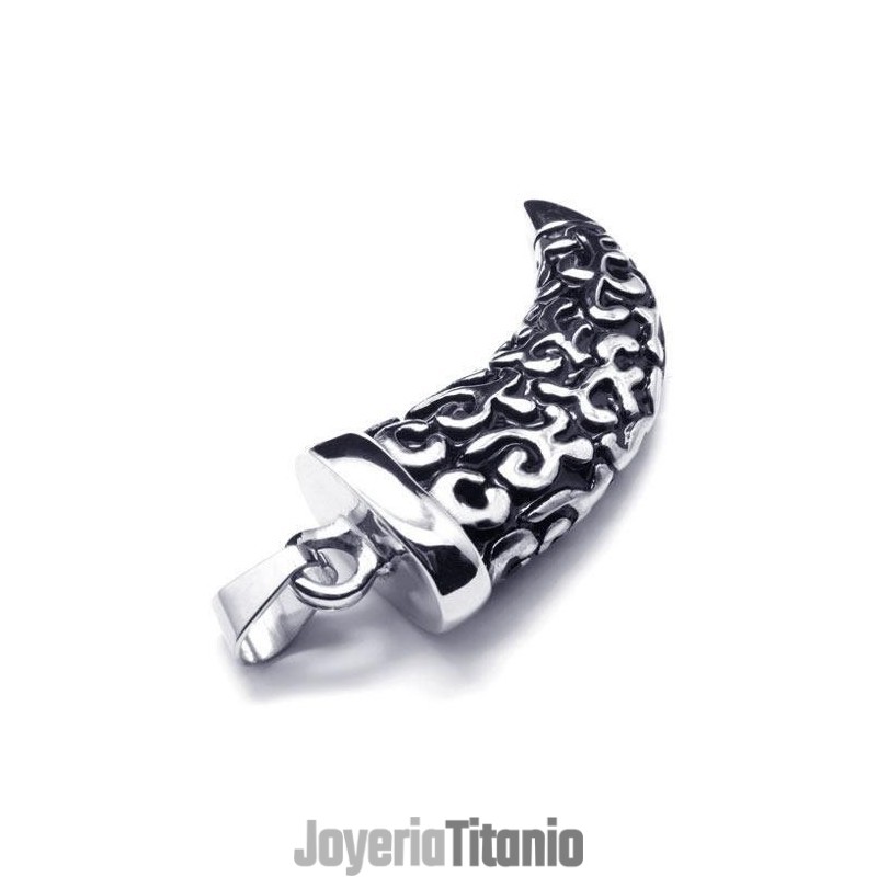 Collar Con Colgante De Lanza De Titanio Puro Y Plata Negra Para Hombre Collar Con Colgante De Lanza De Titanio Puro Y Plata Negra Para Hombre