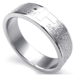 Anillo De Titanio De Calidad Confiable, Con Un Diseño Elegante Y Un Color Brillante.