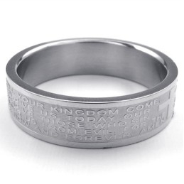 Anillo De Titanio De Calidad Confiable, Con Un Diseño Elegante Y Un Color Brillante.