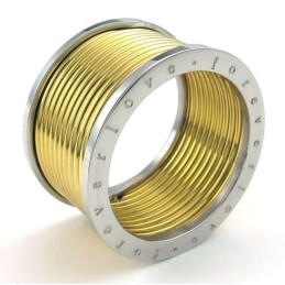 Anillo De Titanio De Calidad Estable Con Brillo De Color De Construcción Racional