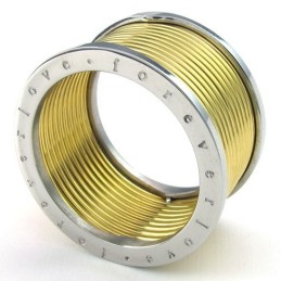 Anillo De Titanio De Calidad Estable Con Brillo De Color De Construcción Racional