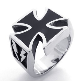 Anillo De Titanio De Calidad Superior Con Forma Elegante, Color Brillante