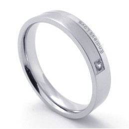 Anillo De Titanio De Calidad Estable, Con Forma Elegante Y Color Brillante.