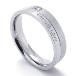 Anillo De Titanio De Excelente Calidad Con Un Diseño Hábil Y Un Brillo De Color