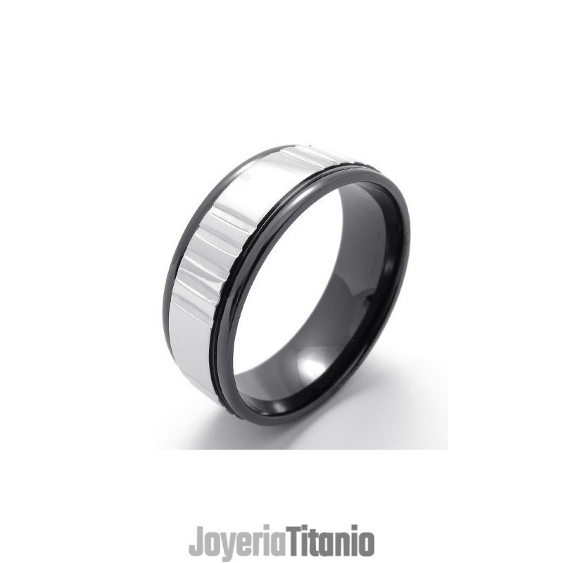 Anillo De Titanio De Alta Calidad Con Brillo De Color De Fabricación Experta