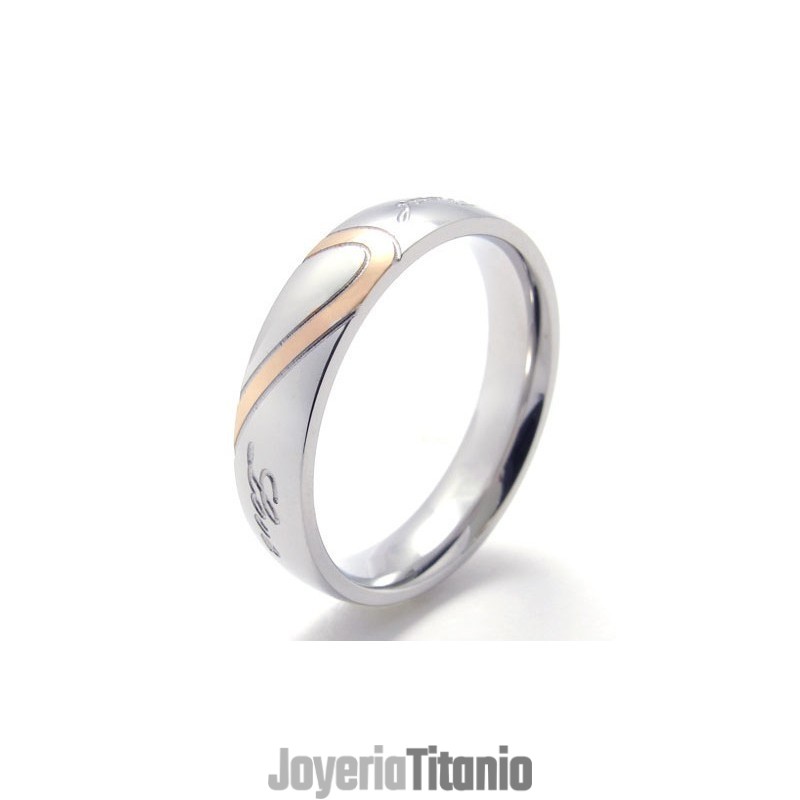 Hermoso Diseño, Color Brillante, Anillo De Titanio De Calidad Superior.