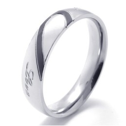Anillo De Titanio De Excelente Calidad, Forma Elegante, Color Brillante