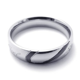 Anillo De Titanio De Excelente Calidad, Forma Elegante, Color Brillante