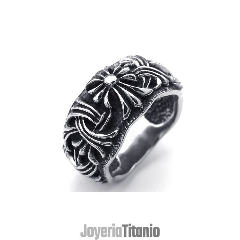 Anillo De Titanio De Excelente Calidad Con Patrones De Moda Y Brillo De Color. Anillo De Titanio De Excelente Calidad Con Patrones De Moda Y Brillo De Color.