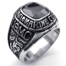 Anillo De Titanio De Alta Calidad Con Patrones De Moda Y Brillo De Color.