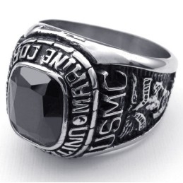 Anillo De Titanio De Alta Calidad Con Patrones De Moda Y Brillo De Color.