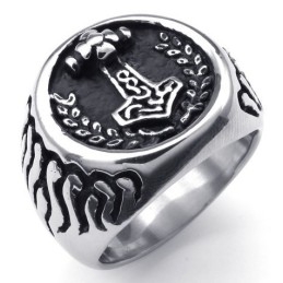 Anillo De Titanio De Calidad Estable Y Colores Delicados Con Diseño Hábil